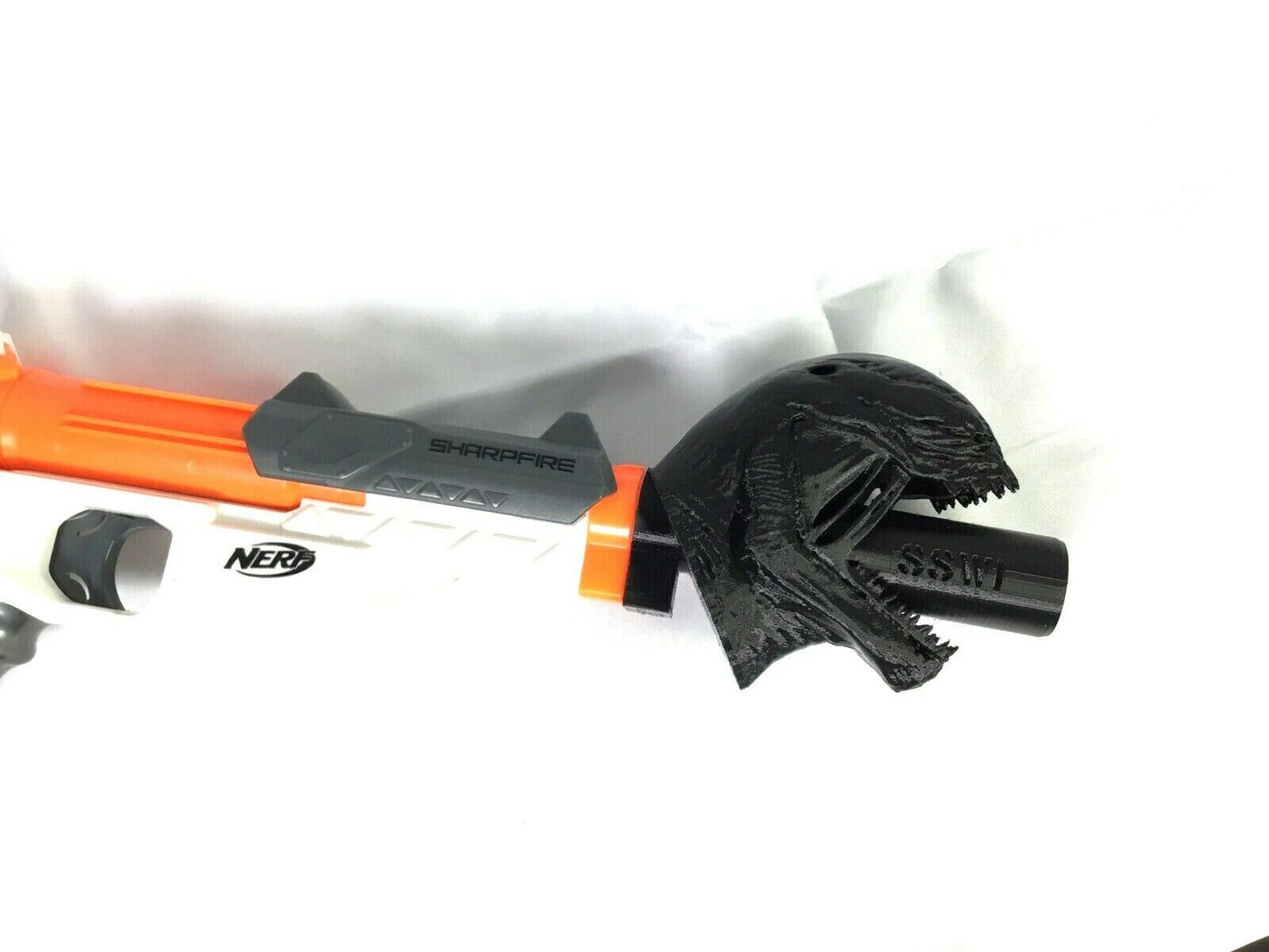 Nerf SharpFire Venom Barrel Suppressor Attachment Extension Mod - Easy Slide On