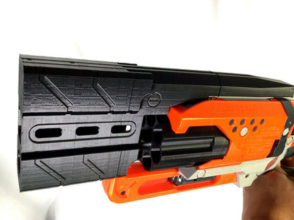 SSWI Custom Tactical 'People Mover' Barrel Mod For Nerf HammerShot - Hammer Shot