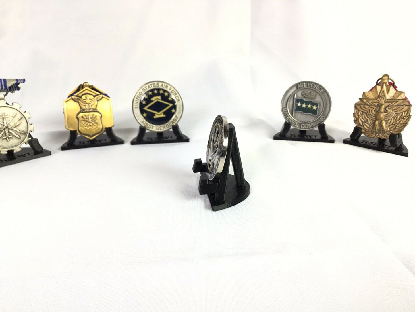 SSWI Sturdy Solid Coin Metal Minerals Display Stand Easel Holder USA All Colors