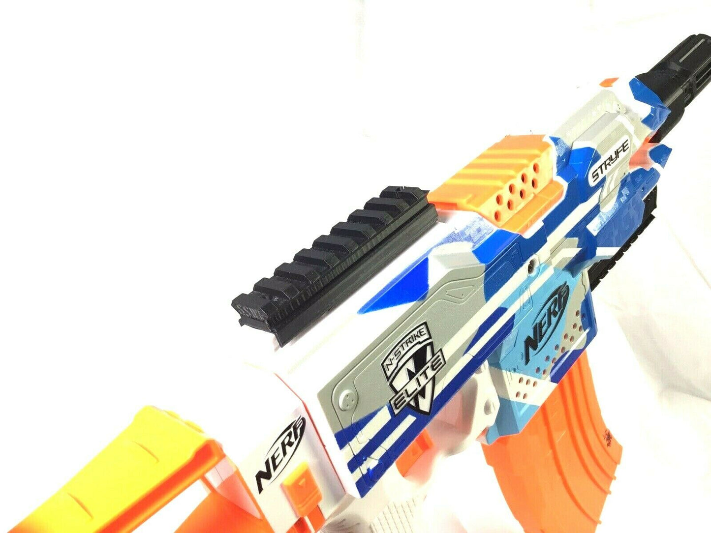 SSWI (Any Color) NERF Compatible Stryfe TOP Picatinny Rail Mod ONLY to Nerf Gun