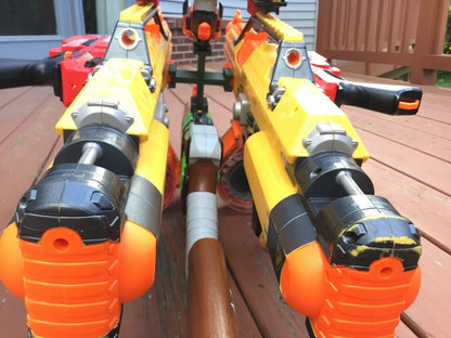 Nerf Compatible SSWI QUAD Tactical Rail Connector Joiner 4 Guns Side by Side