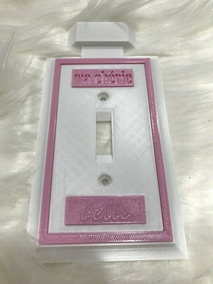 Ma Cherie Belle Perfume Light Switch Plate for the Makeup Room / Girl Cave
