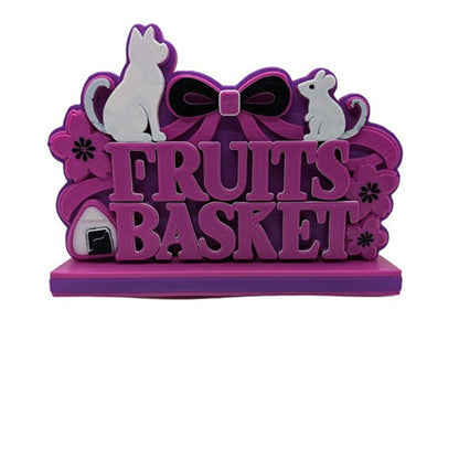 Fruits Basket Anime Desktop Display Sign Cat Rat Floral 3D Manga Decor