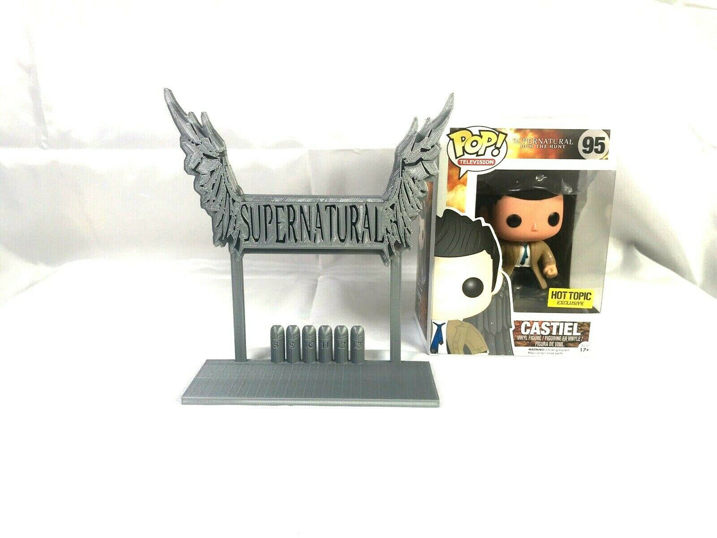 Super Natural Display Sign Stand POP Dorbz Wobblers Collectibles TV Show Fan Art