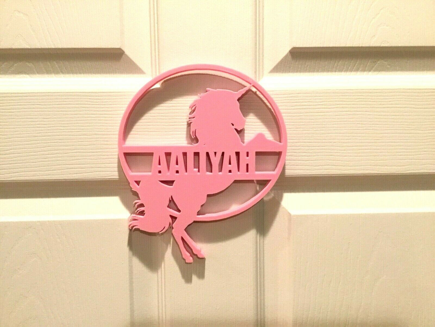 Custom (Add Your Name) Unicorn Door / Wall Sign Display Decoration Decor