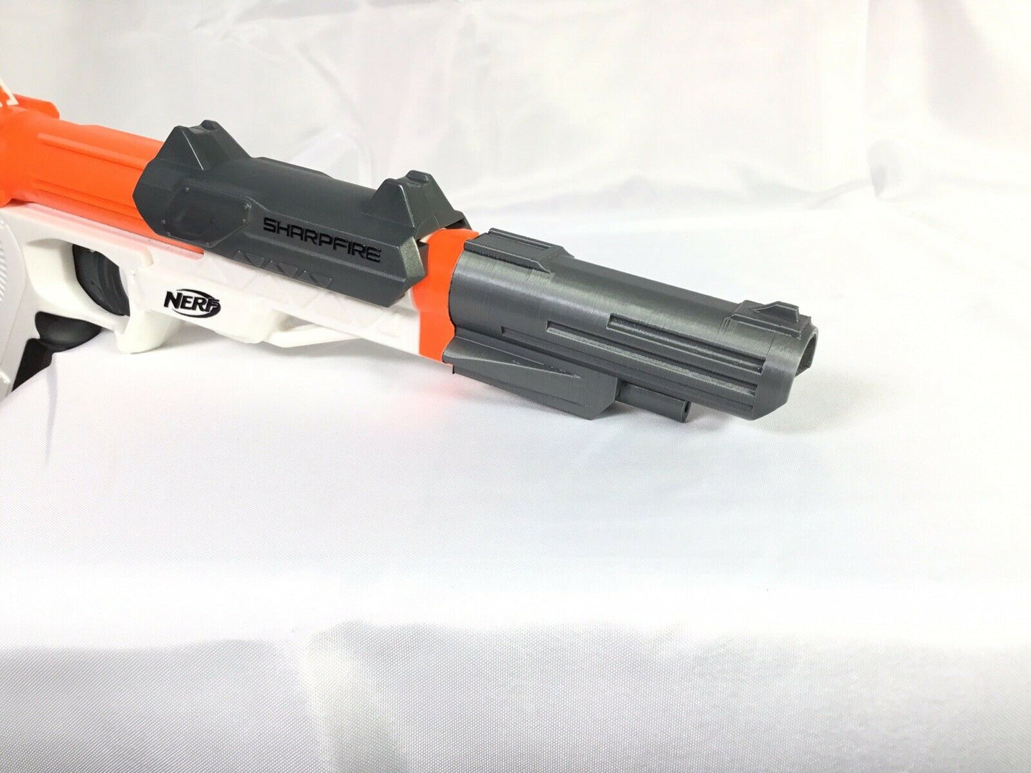 Nerf SharpFire Barrel (Body Count) Attachment Extension Mod - Easy Slide On