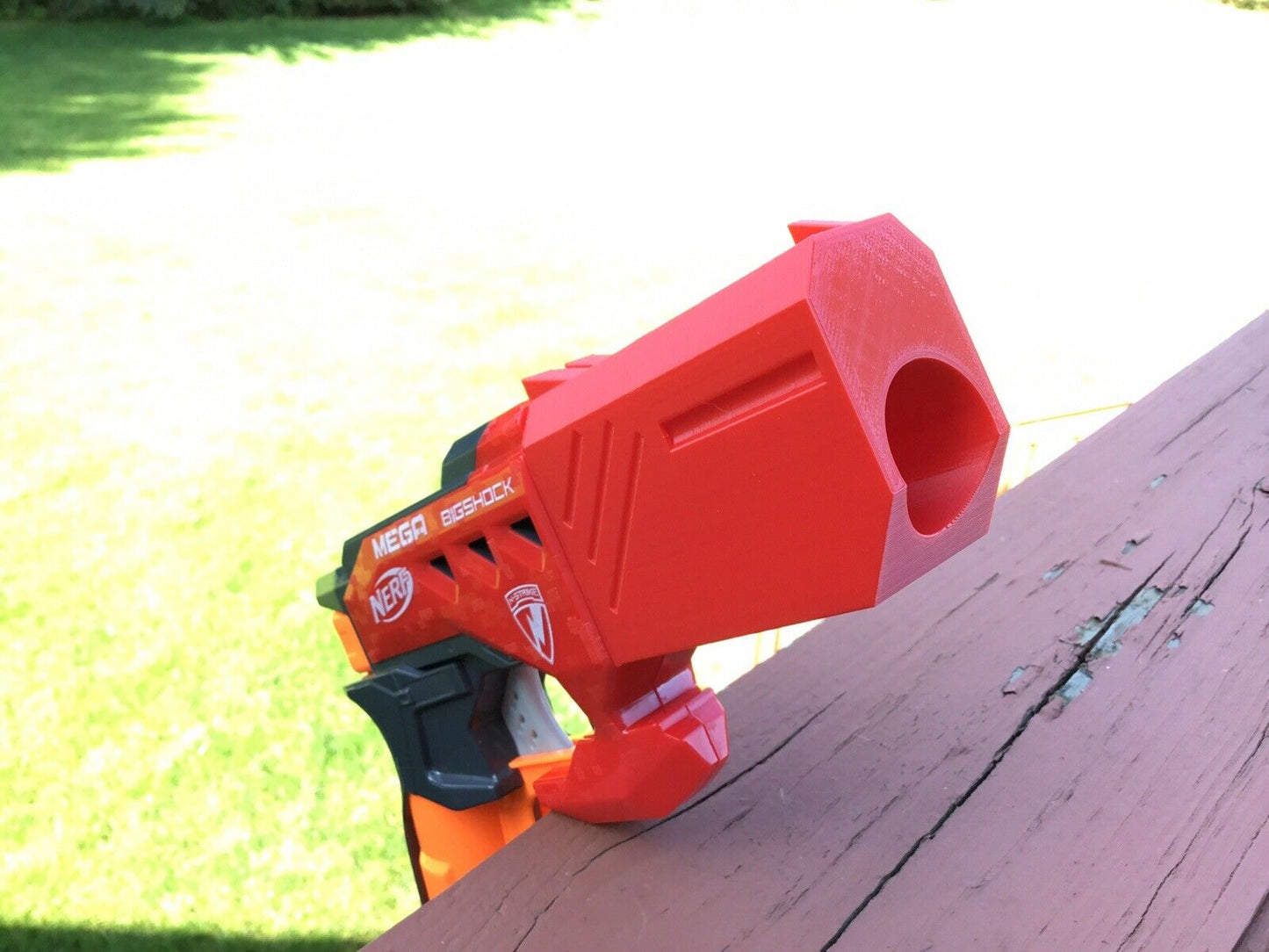 SSWI Nerf Mega Bigshock (No Regrets) Tactical Barrel - Custom Mod (Barrel Only)
