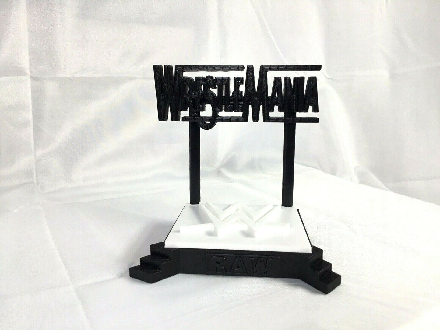 WWE Wrestle Mania Stage FAN ART Display Sign POP Dorbz Wobblers Collectibles 
