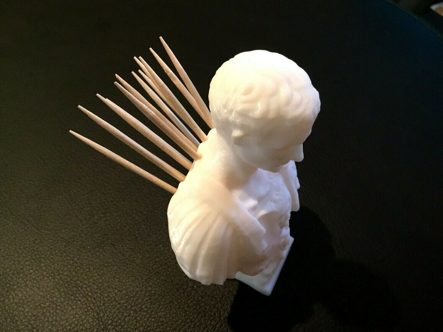 Julius Caesar Ides of March Tooth Pick Holder Sculpture Toothpick Display Gift