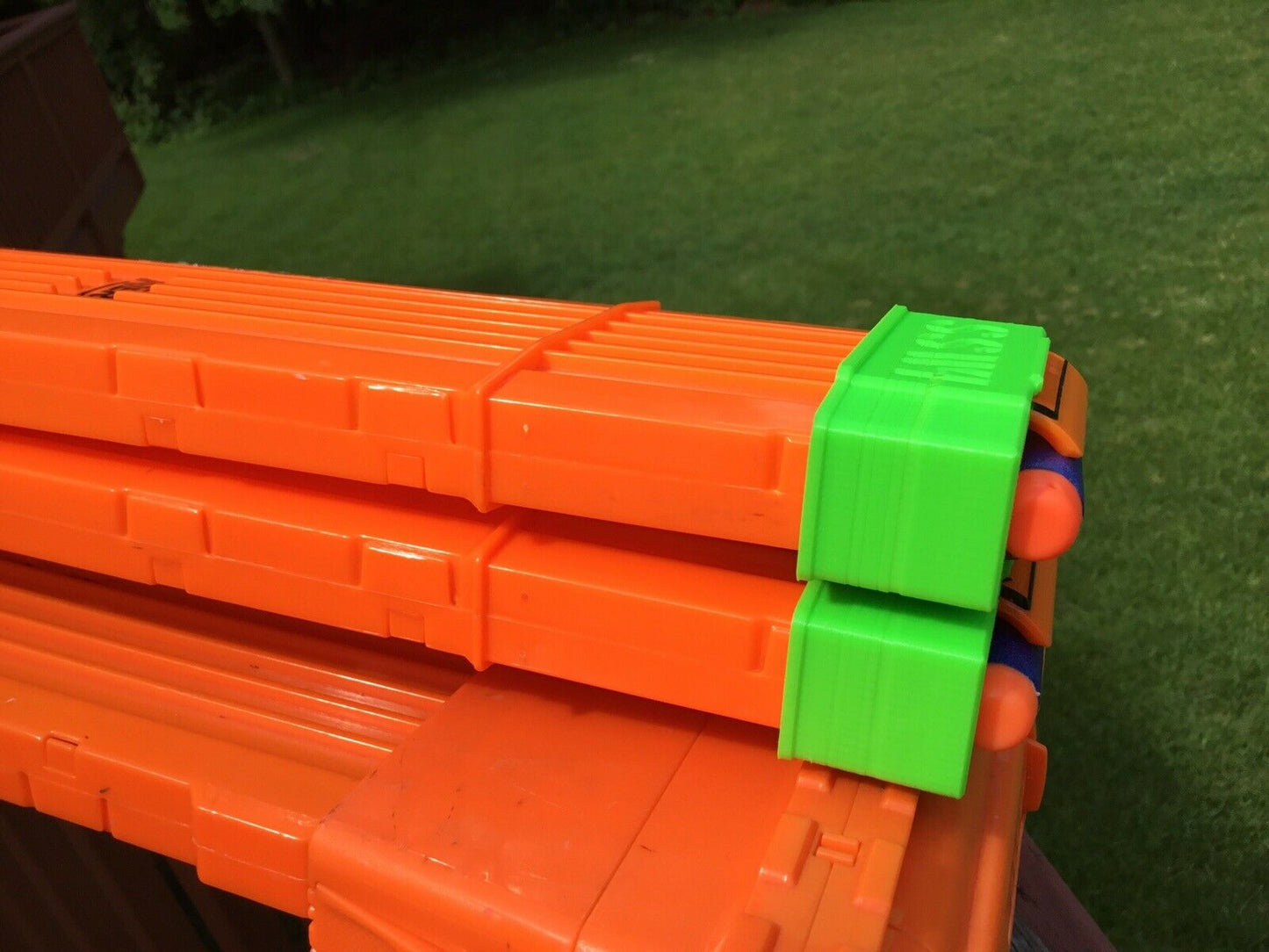 SSWI MAGAZINE MOD DUAL 2 CLIP HOLDER For NERF TACTICAL RAIL Custom Attachment