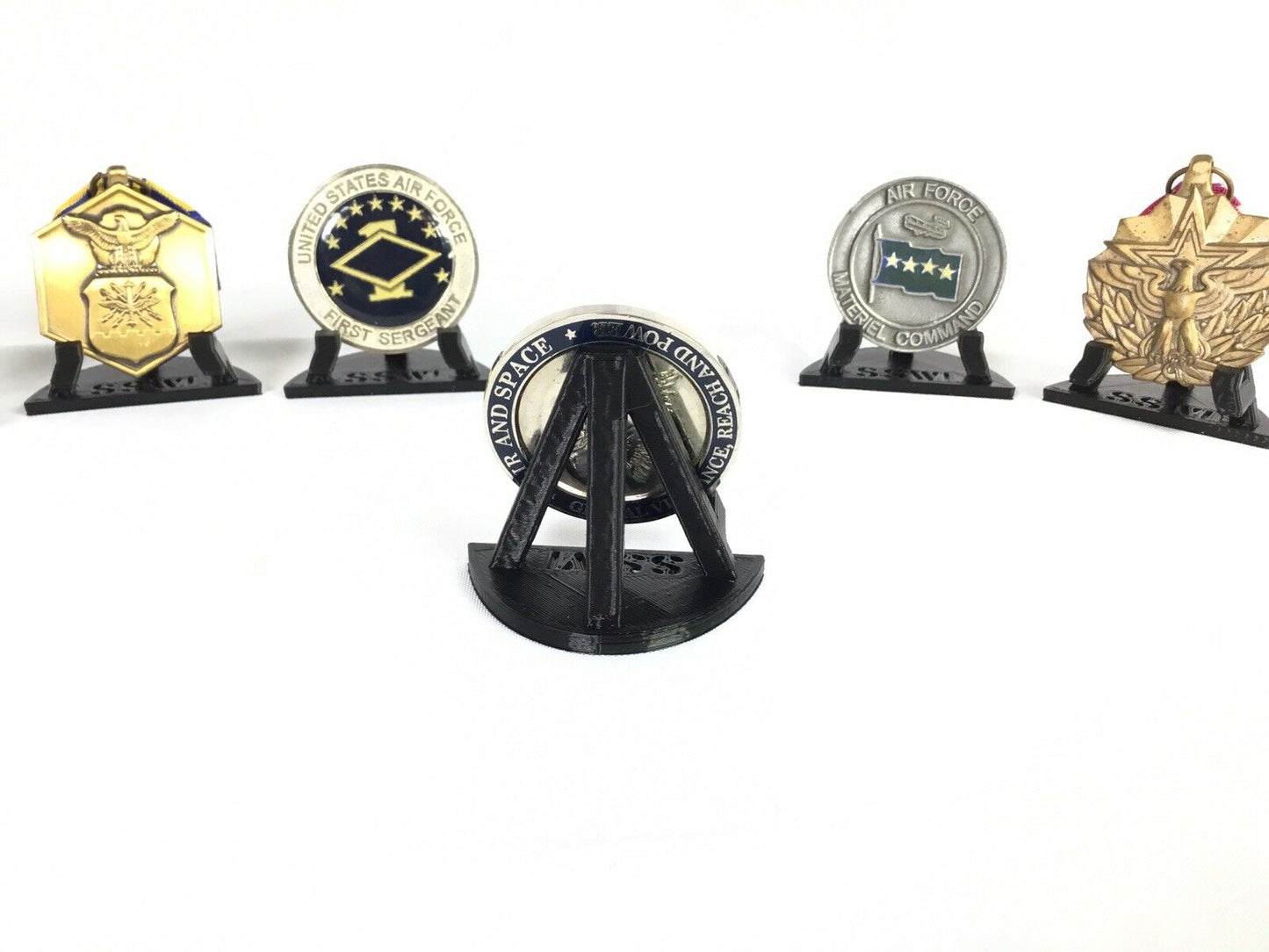 SSWI Sturdy Solid Coin Metal Minerals Display Stand Easel Holder USA All Colors