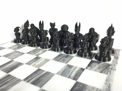 Dragon Ball Z FAN ART Chess Set Goku, Broly, Vegeta Gohan Krillin DragonBall DBZ