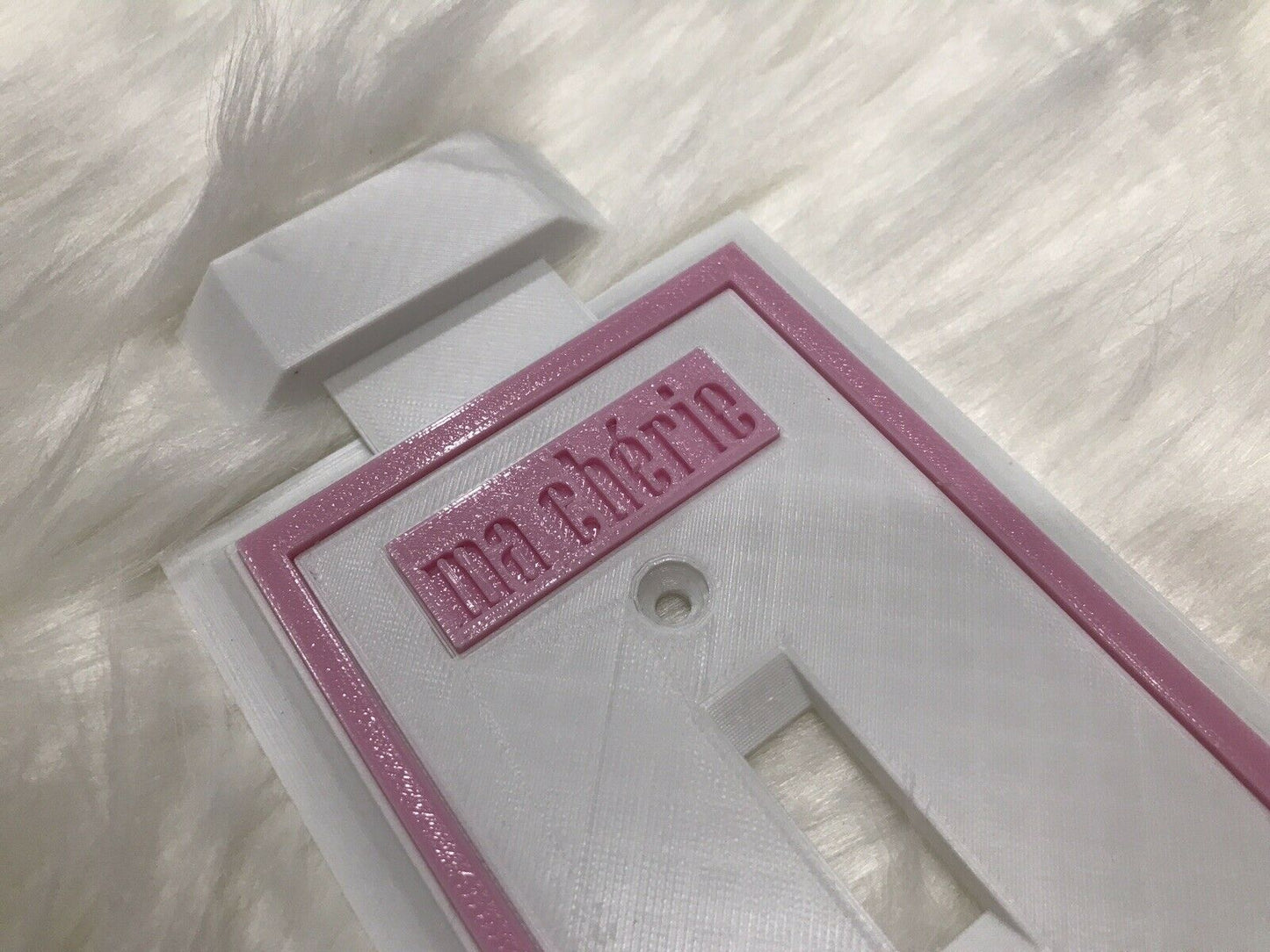 Ma Cherie Belle Perfume Light Switch Plate for the Makeup Room / Girl Cave
