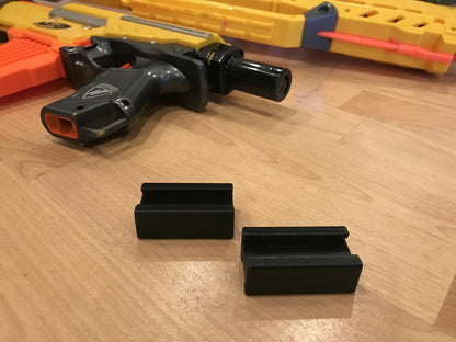 2 Pack Nerf Compatible Tactical Rail Connector Joiner, Connect Two Guns Together