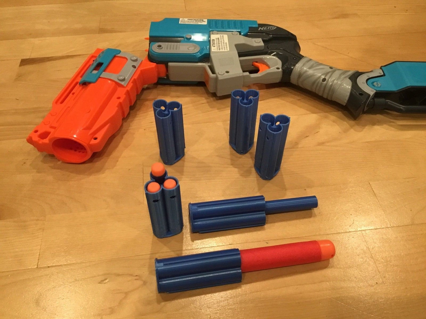 6 Nerf Compatible Zombie Strike Dart Shell Sledge Fire Blaster Bundle SledgeFire (SHELLS ONLY)