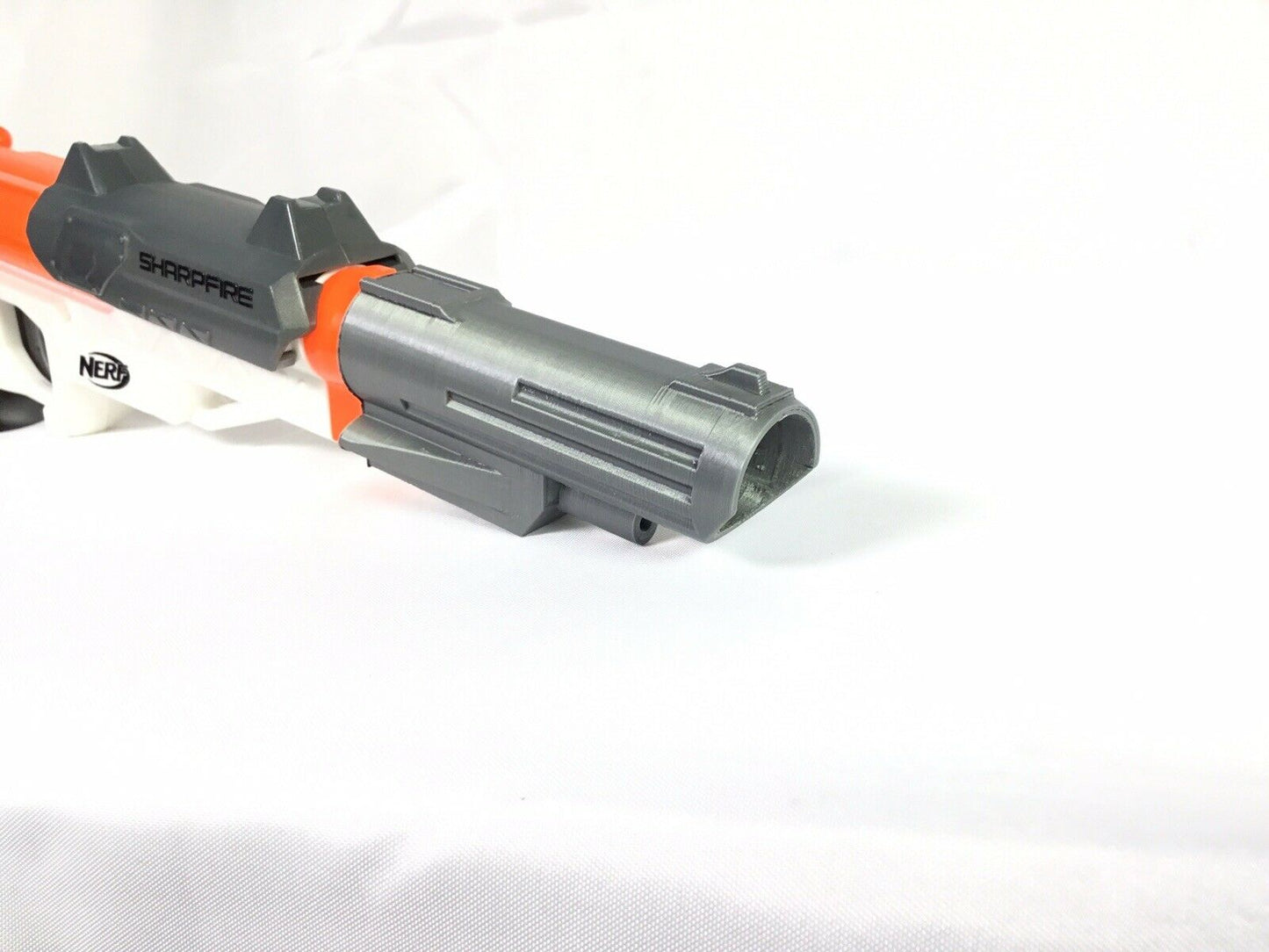 Nerf SharpFire Barrel (Body Count) Attachment Extension Mod - Easy Slide On
