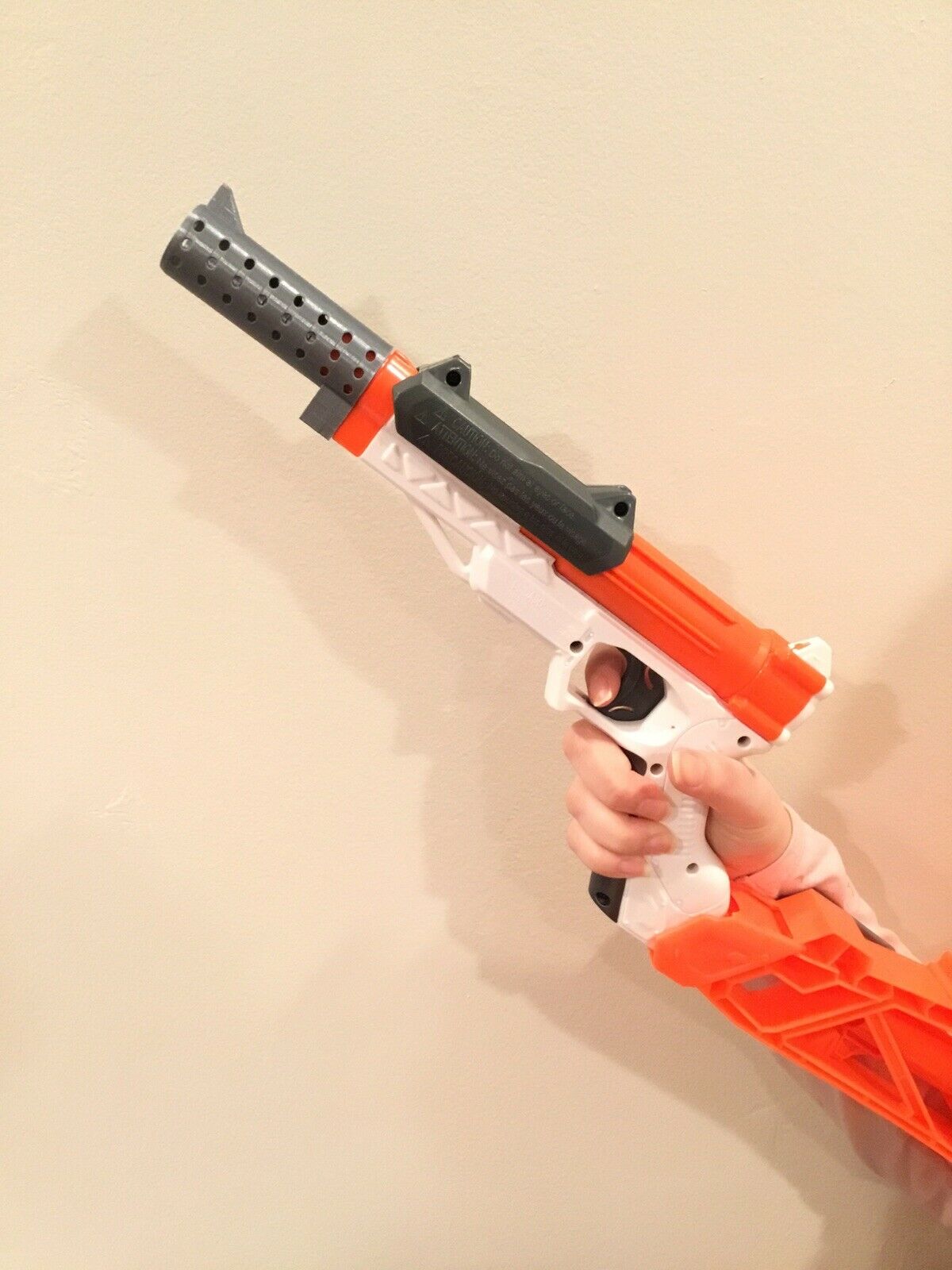 Nerf SharpFire Barrel Suppressor Attachment Extension Mod - Easy Slide On