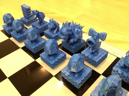 Large Custom Super Mario 64 Chess - Mario Peach Bowser Yoshi Goomba Birdo Toad