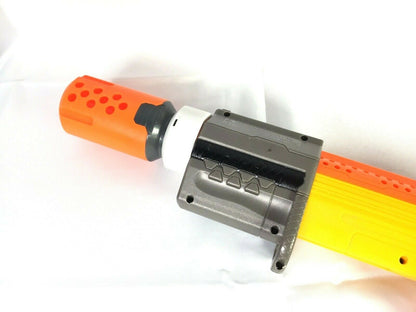 Extended Barrel Muzzle Brake Plate Adapter ONLY For Nerf Alpha Trooper Any Color