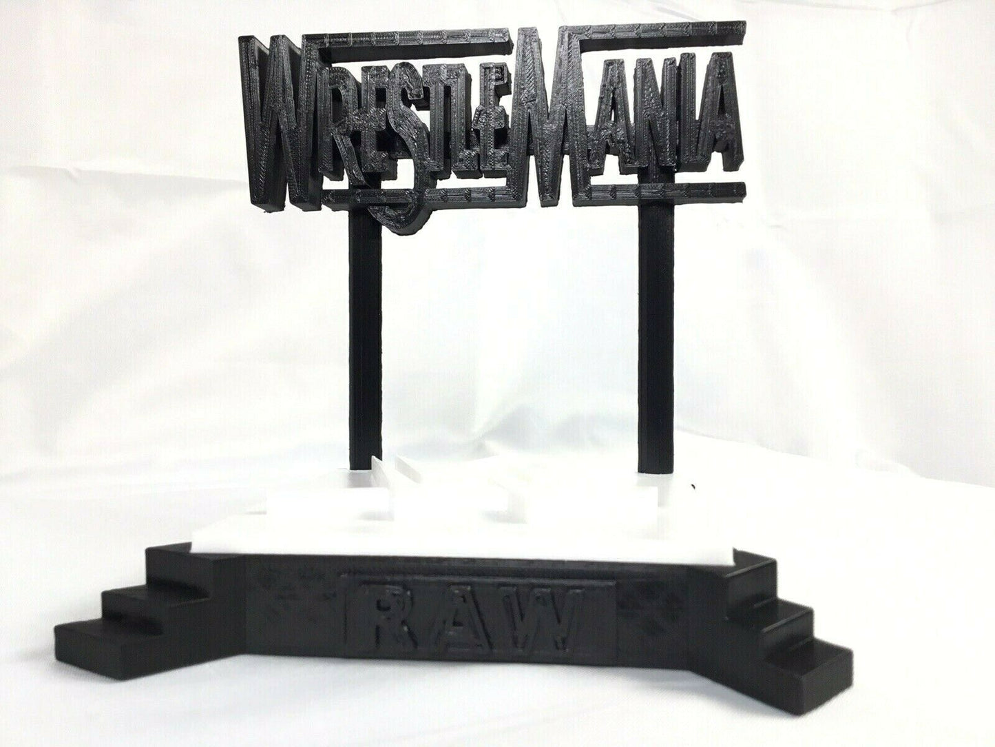 WWE Wrestle Mania Stage FAN ART Display Sign POP Dorbz Wobblers Collectibles 