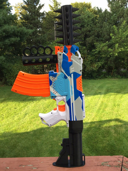 SSWI Nerf Compatible Mod Large AR Shoulder Buttstock Stock - Any Color - Snap On