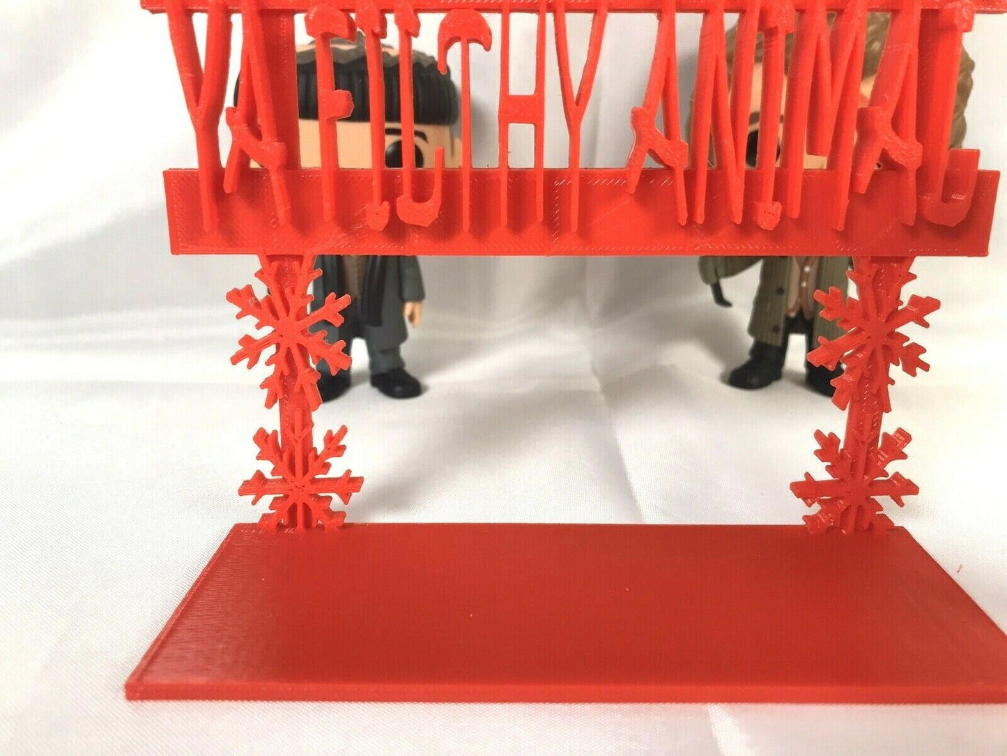 Merry Christmas Ya Filthy Animal Display Sign Stand POP Wobblers Collectibles