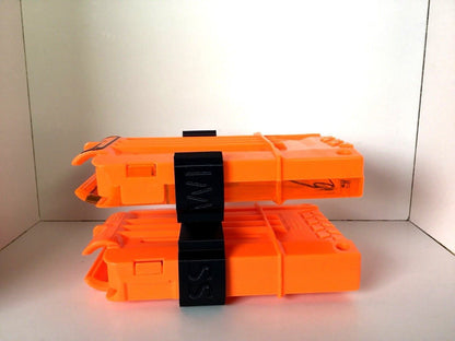 SSWI Nerf Gun Dual Magazine / Clip Holder for Dart Clips Holds 2 Mags Any COLOR