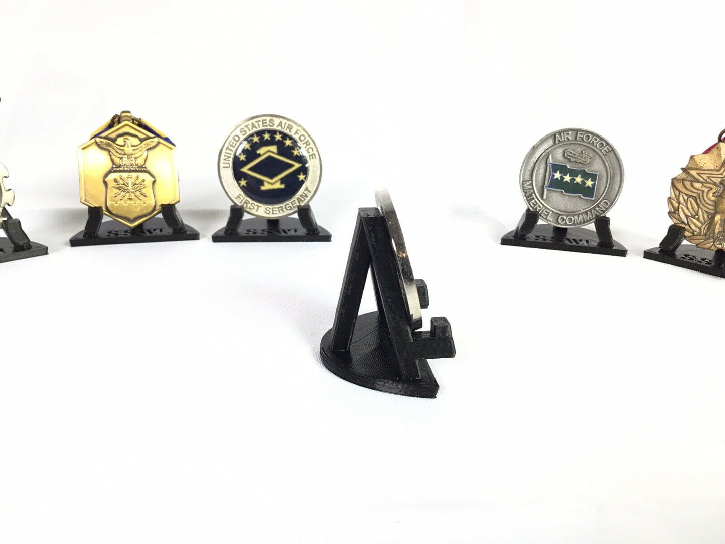 SSWI Sturdy Solid Coin Metal Minerals Display Stand Easel Holder USA All Colors