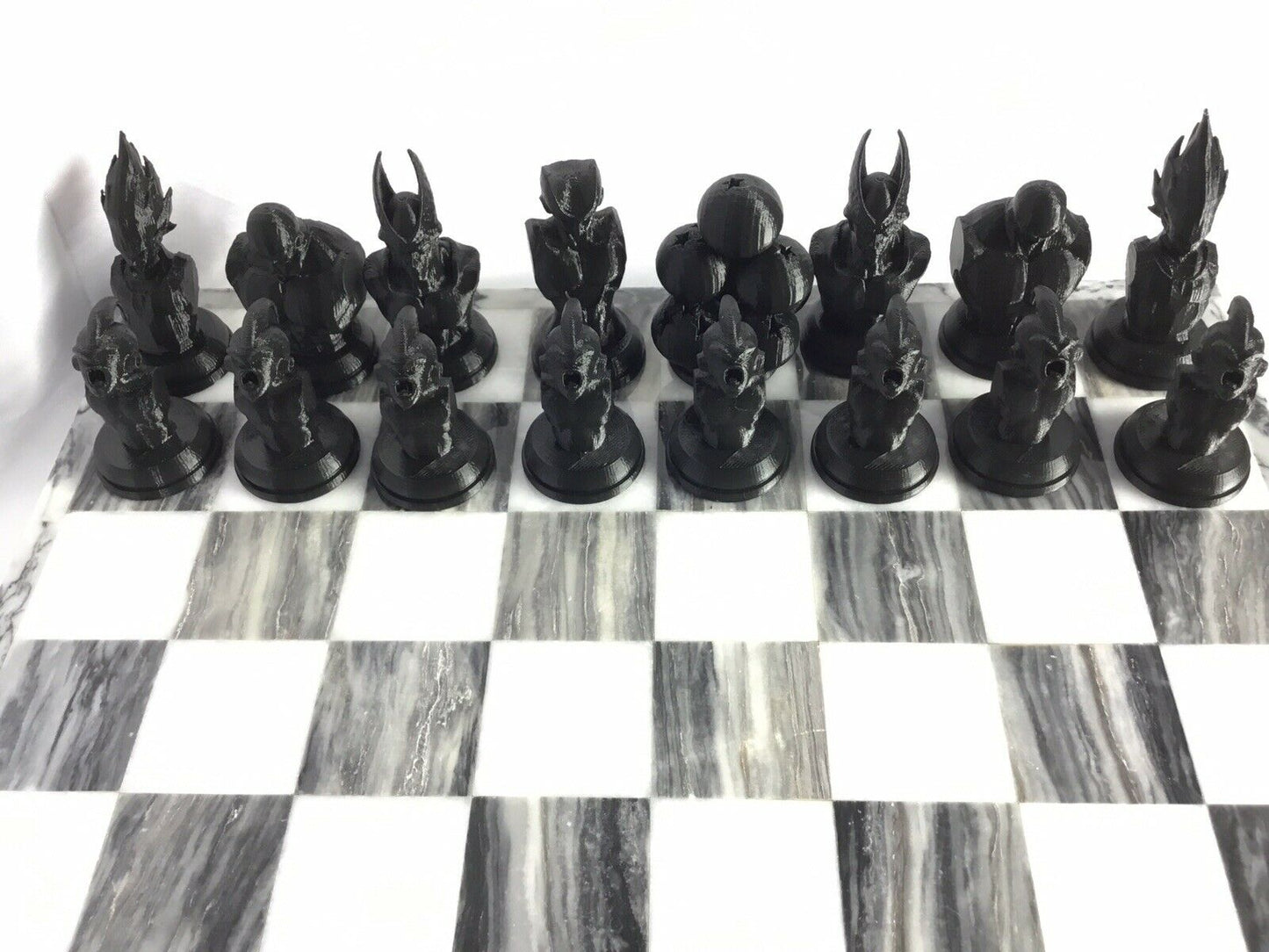 Dragon Ball Z FAN ART Chess Set Goku, Broly, Vegeta Gohan Krillin DragonBall DBZ