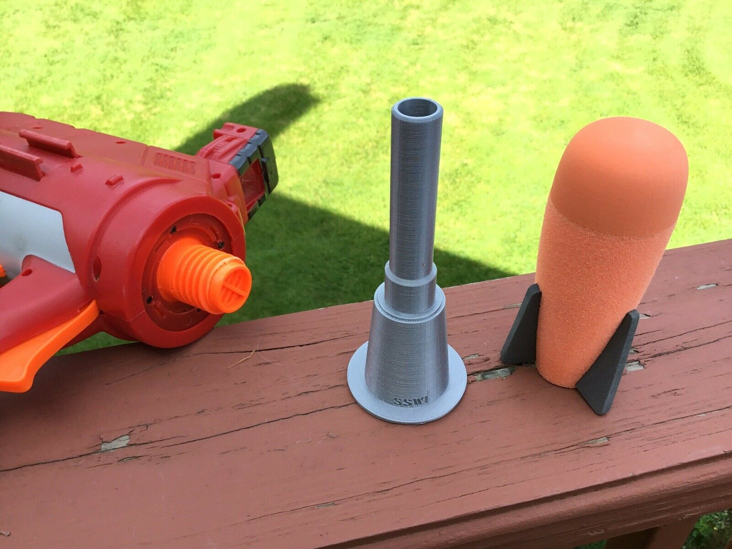 SSWI NERF Compatible N-Strike TITAN to Demolisher Missile High Powered Adapter