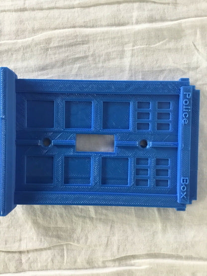 Doctor Who Tardis Light Switch Police Box Phone Booth Cover Plate Face - Blue