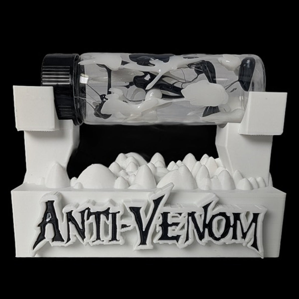 Anti-Venom Symbiote V2 Contained in a Glass Vial w/ Custom Display Stand CosPlay