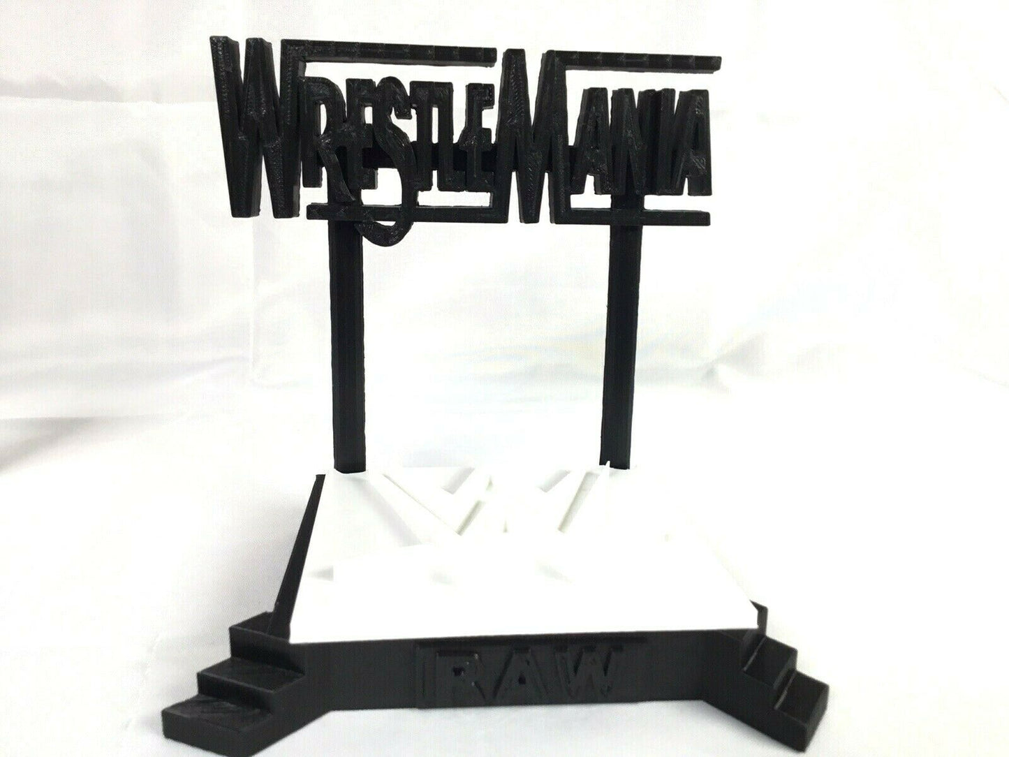 WWE Wrestle Mania Stage FAN ART Display Sign POP Dorbz Wobblers Collectibles 