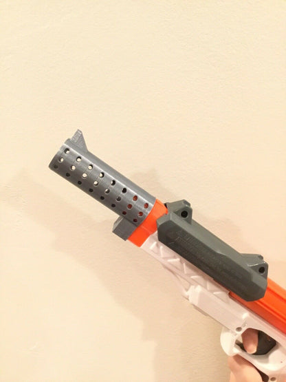 Nerf SharpFire Barrel Suppressor Attachment Extension Mod - Easy Slide On