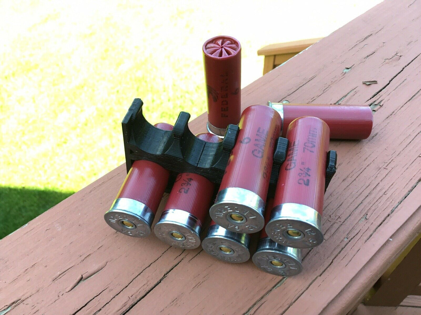 8 Shell Tactical Shotgun 12 Gauge Shell Ammo Holder with Vest / Belt Clip 12 Ga.