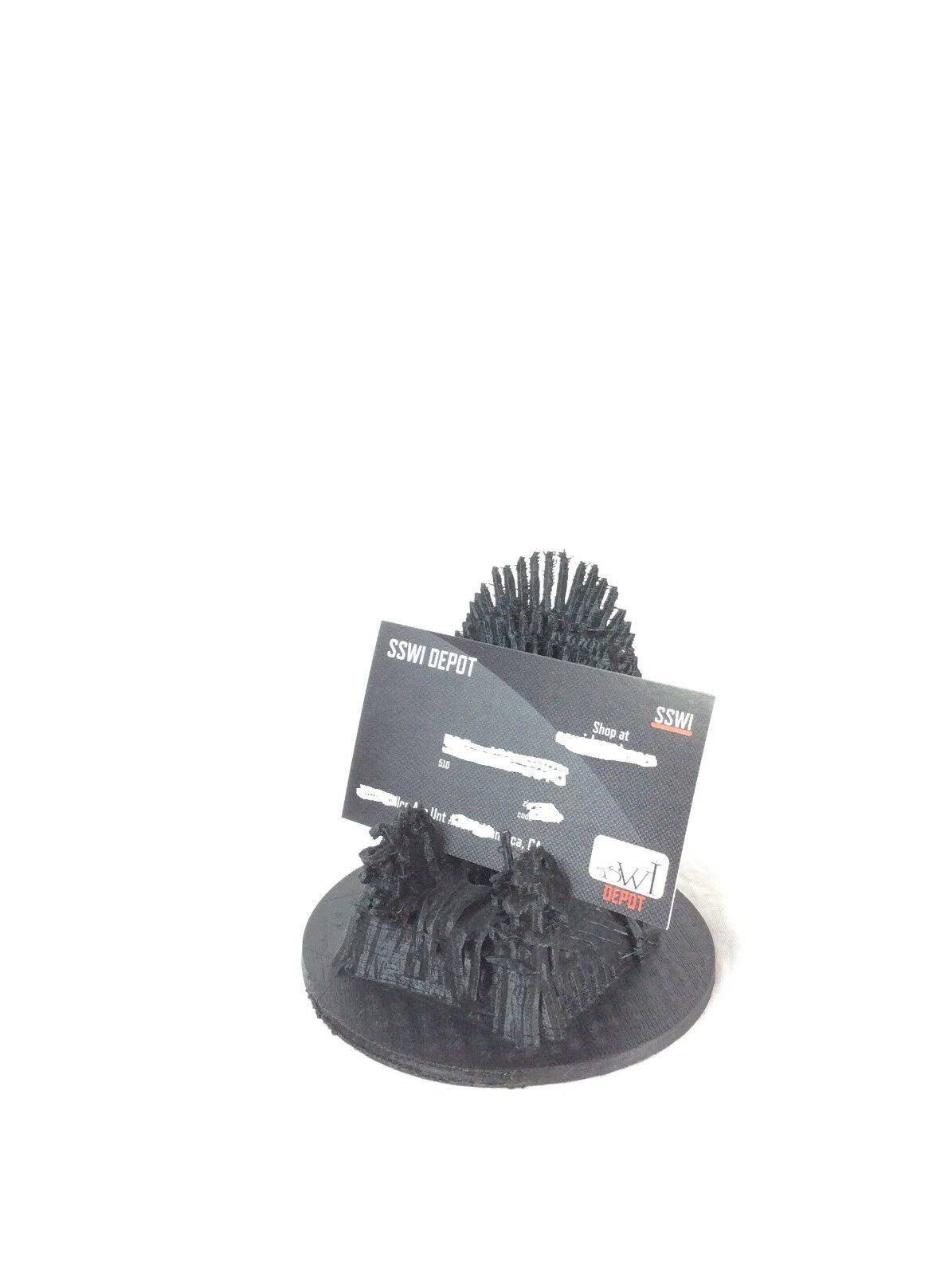 Game Of Thrones Iron Throne Desktop Business Card or Smart Phone Holder