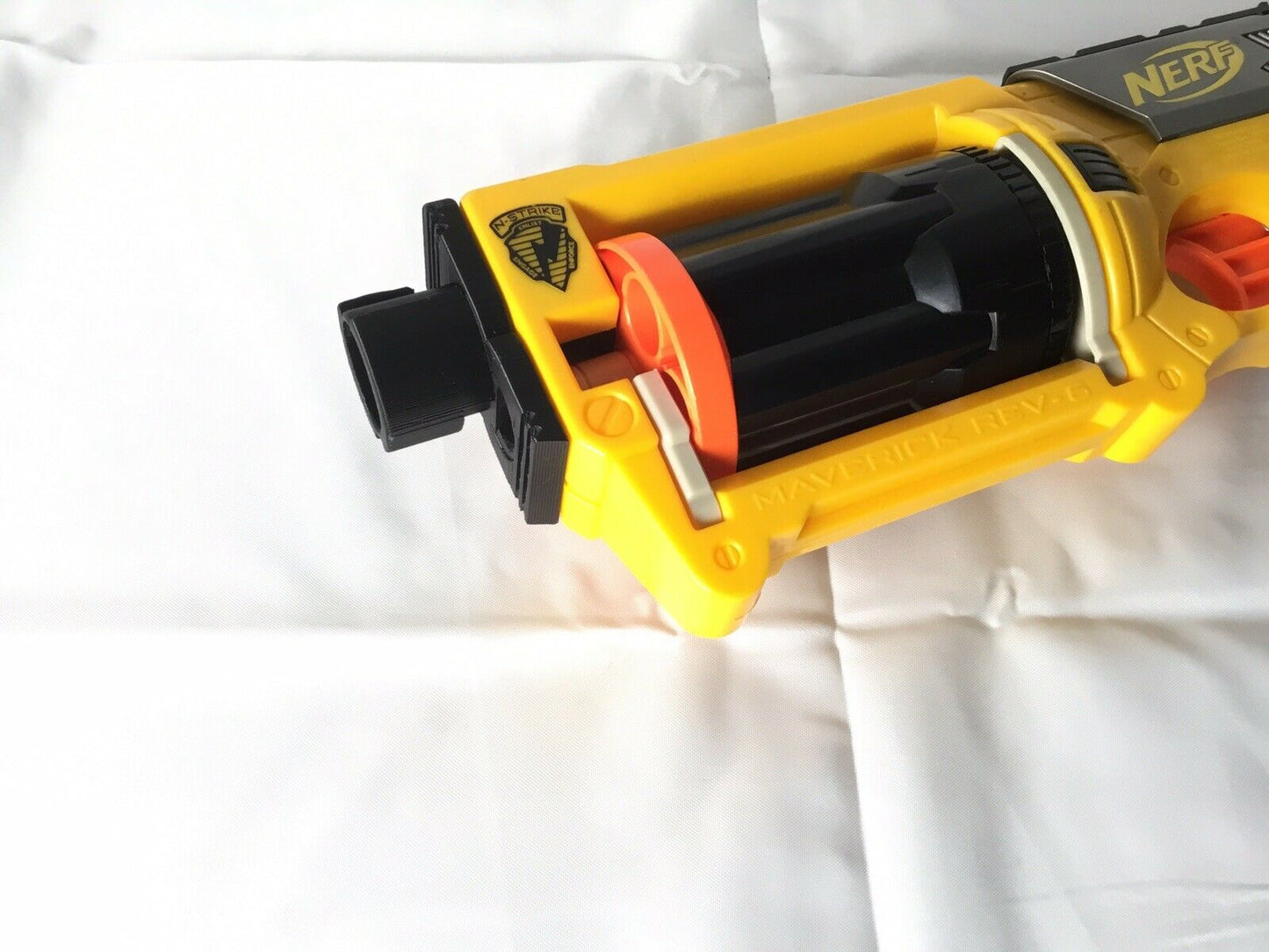 Nerf Maverick Compatible Barrel Muzzle Adapter Attachment ONLY - Easy SSWI MOD