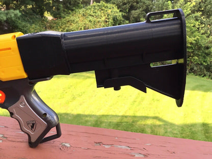 SSWI Nerf Compatible Mod Large AR Shoulder Buttstock Stock - Any Color - Snap On