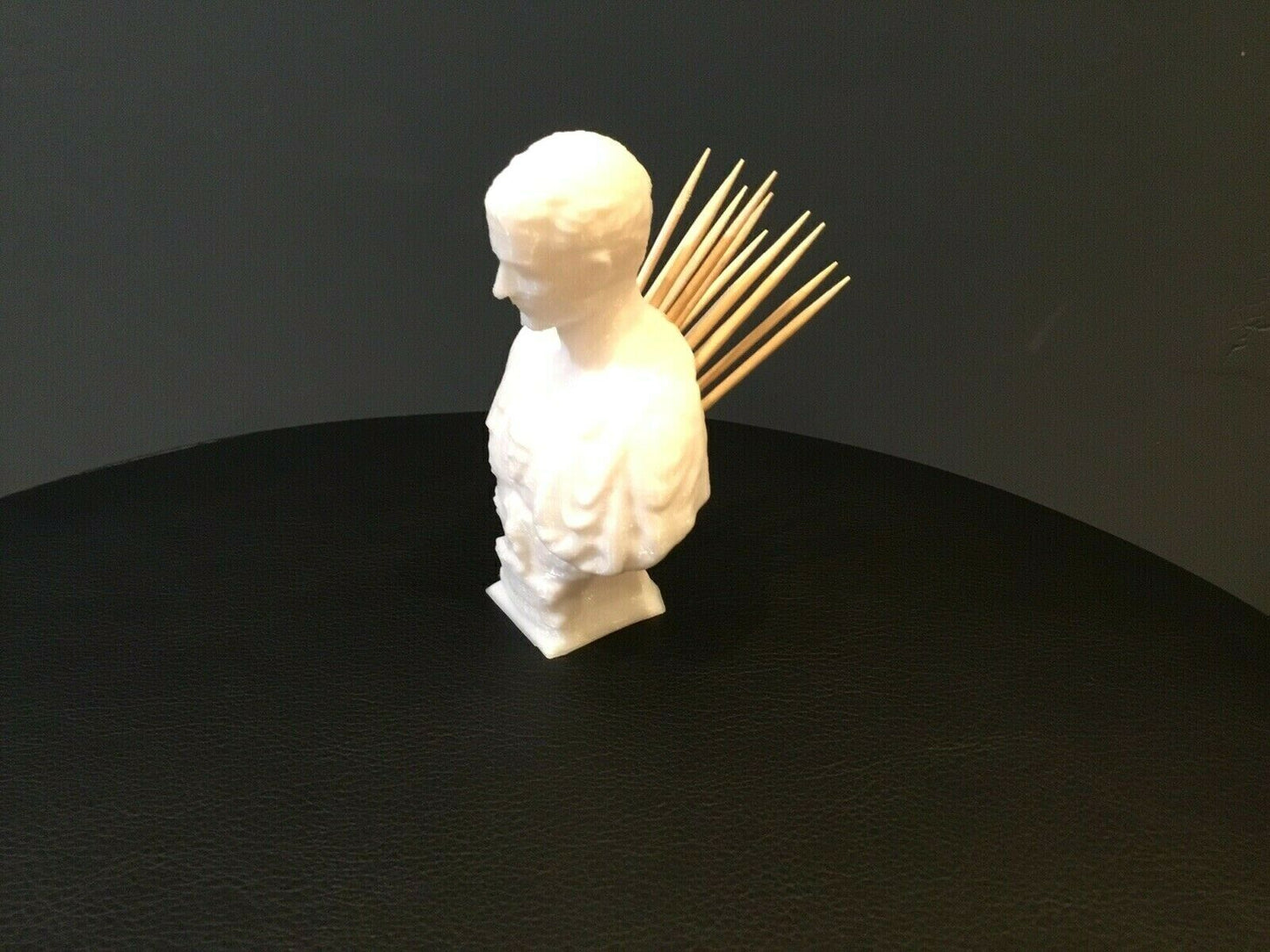 Julius Caesar Ides of March Tooth Pick Holder Sculpture Toothpick Display Gift