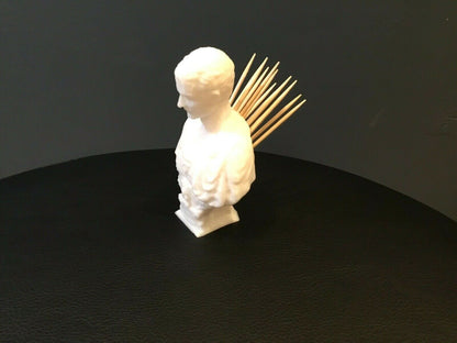 Julius Caesar Ides of March Tooth Pick Holder Sculpture Toothpick Display Gift