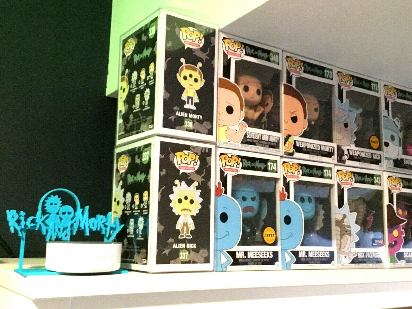 Rick and Morty (Fan Art) Display Sign POP Dorbz Wobblers Collectibles