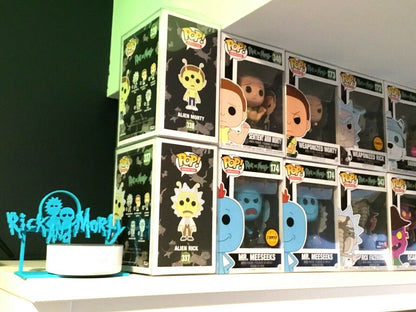 Rick and Morty (Fan Art) Display Sign POP Dorbz Wobblers Collectibles