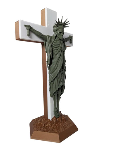 SSWI "The Fall of Freedom" Lady Liberty Display Statue 11.5" Political Art