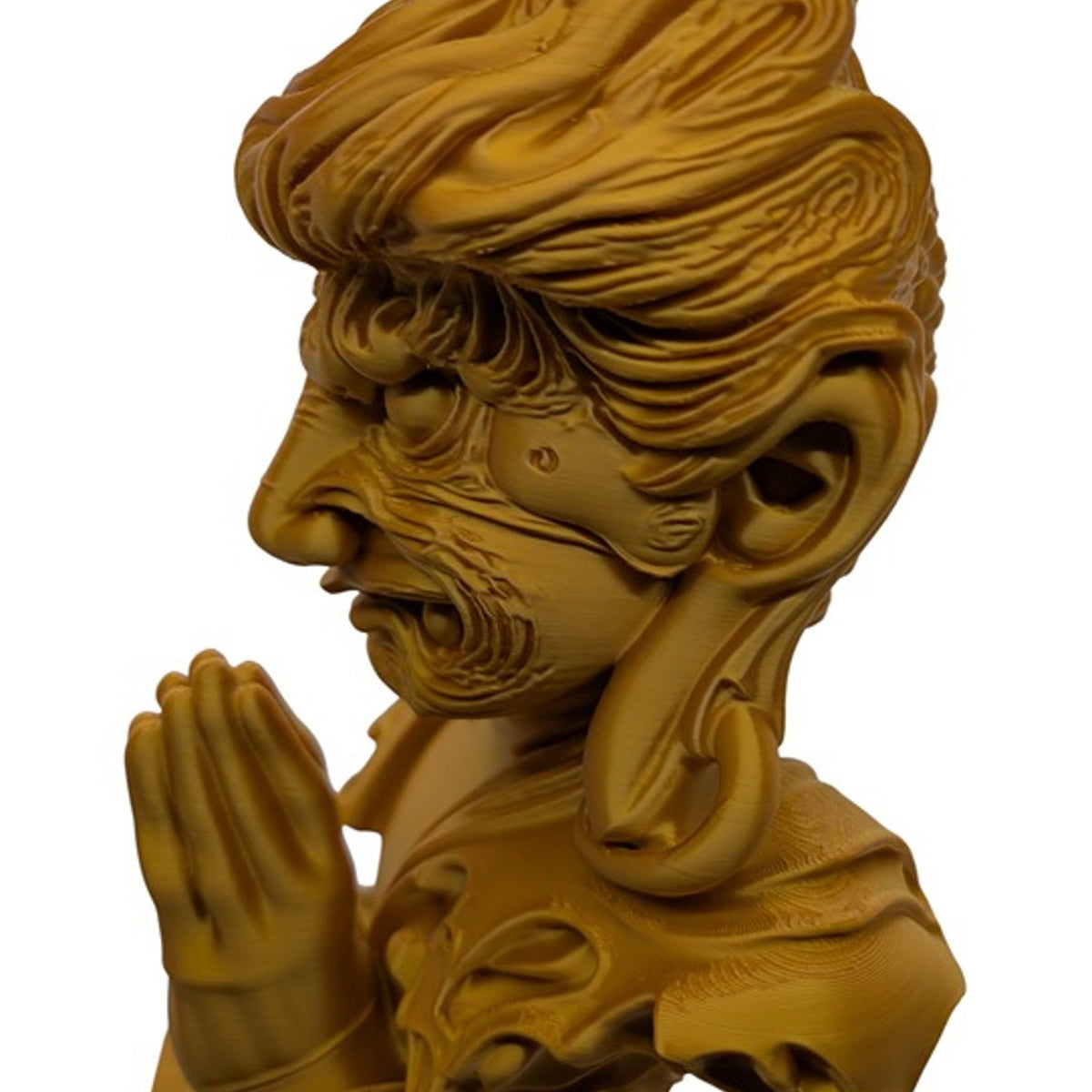 The Quiet Divide 12" Display Bust Modern Art Sculpture Unique Decor