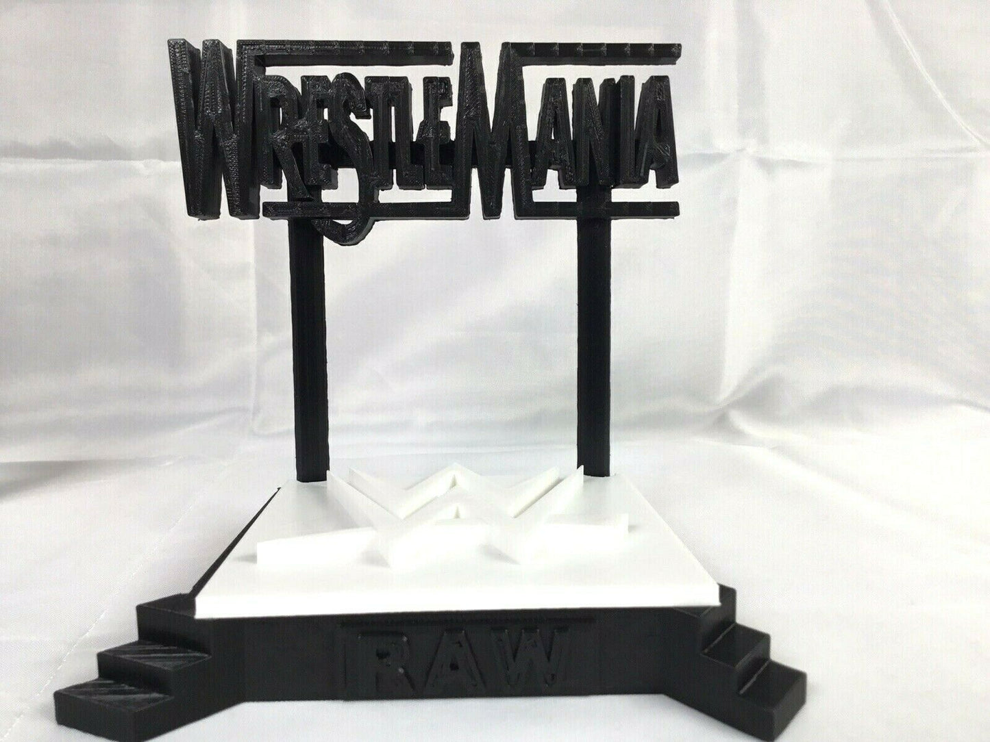 WWE Wrestle Mania Stage FAN ART Display Sign POP Dorbz Wobblers Collectibles 