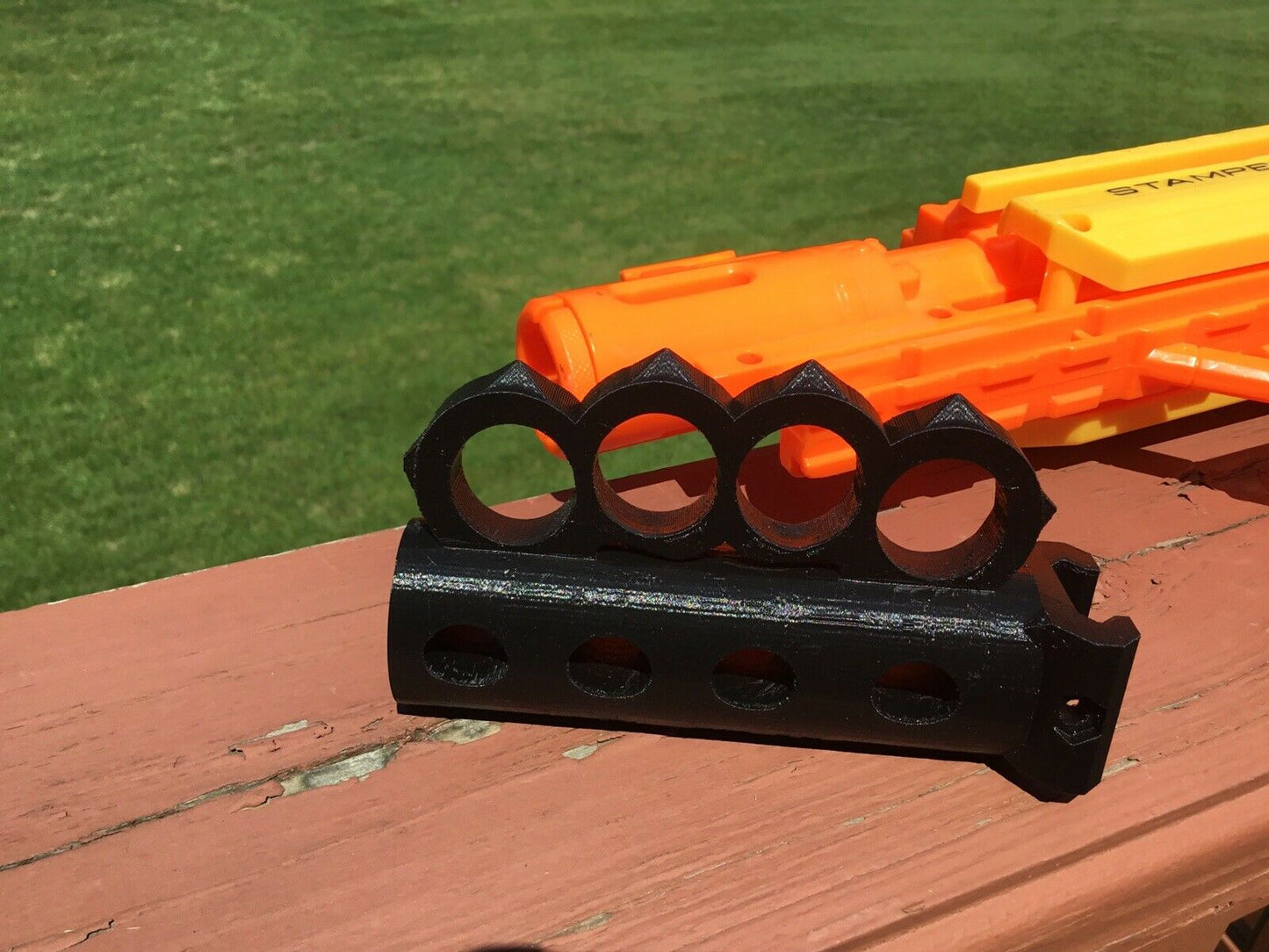 SSWI Custom Nerf Compatible Tactical non Brass Knuckles Fore Grip Front Handle