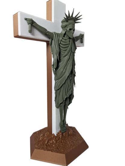 SSWI "The Fall of Freedom" Lady Liberty Display Statue 11.5" Political Art