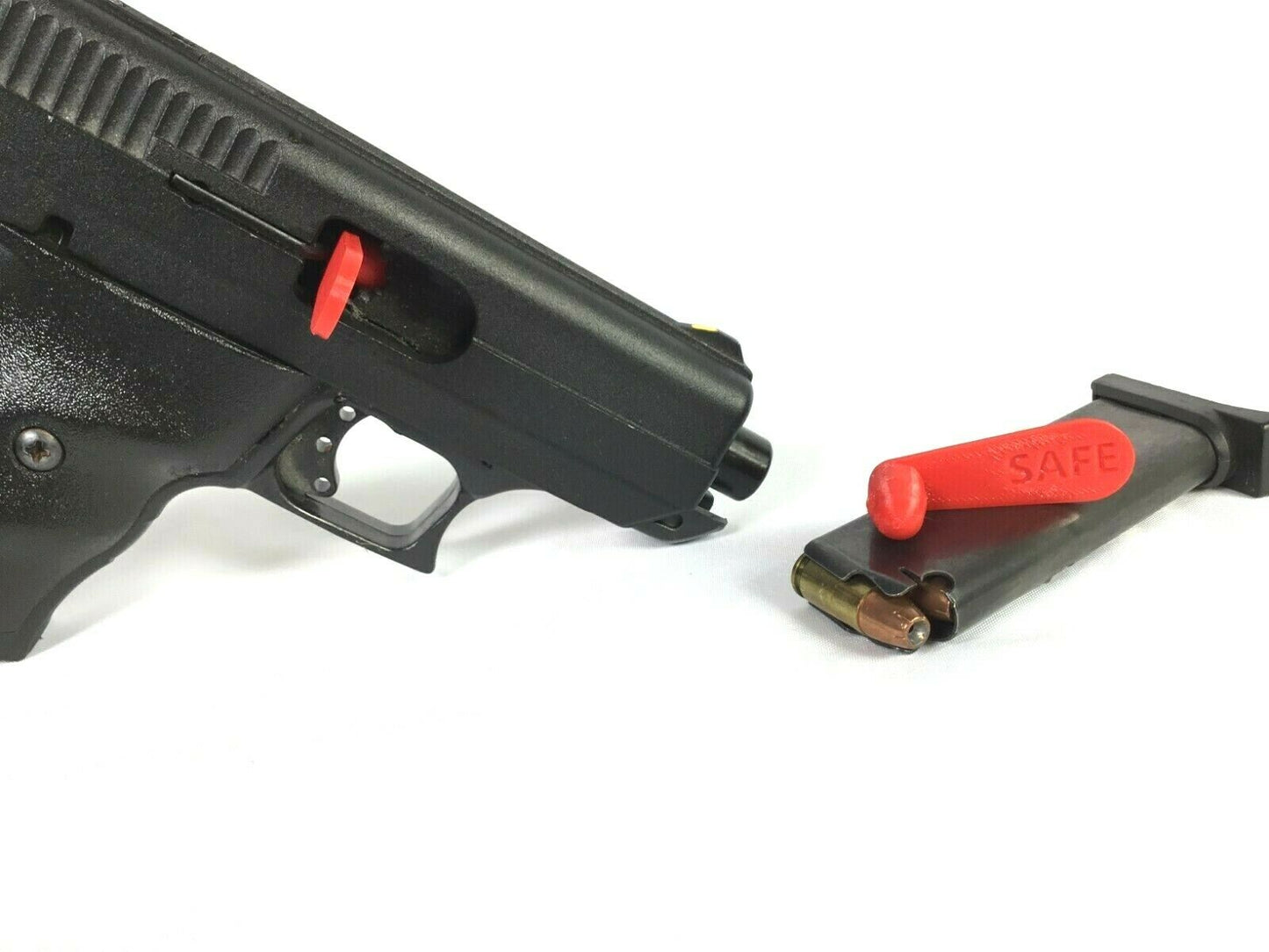SSWI 9mm Pistol Firearm Chamber Safety Empty Breech Flag Gun Caliber - Pack of 2