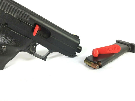 SSWI 9mm Pistol Firearm Chamber Safety Empty Breech Flag Gun Caliber - Pack of 2
