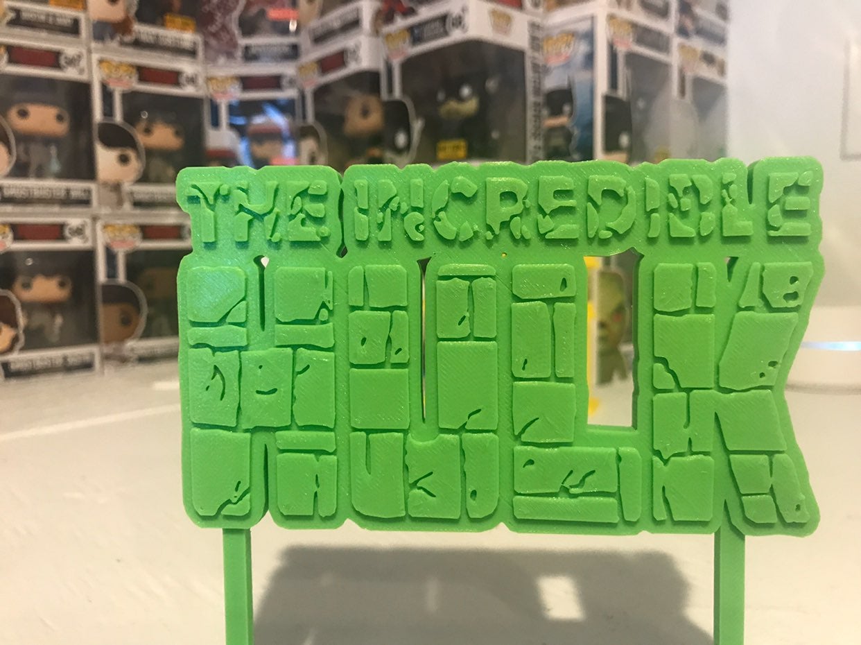 The Incredible Hulk Display Sign Stand